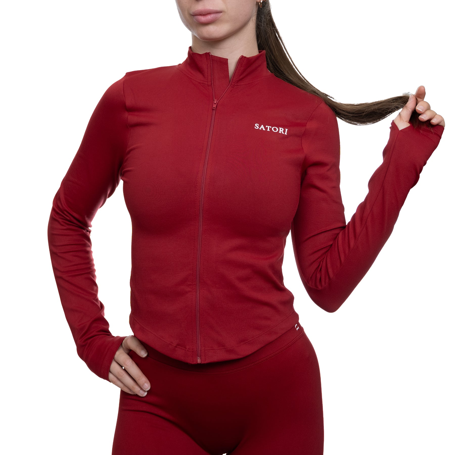 Ember Sculpt Jacket - Cherry