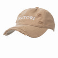 Distressed Beige Cap