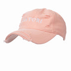 Distressed Pink Cap