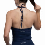 Navy Halter Neck