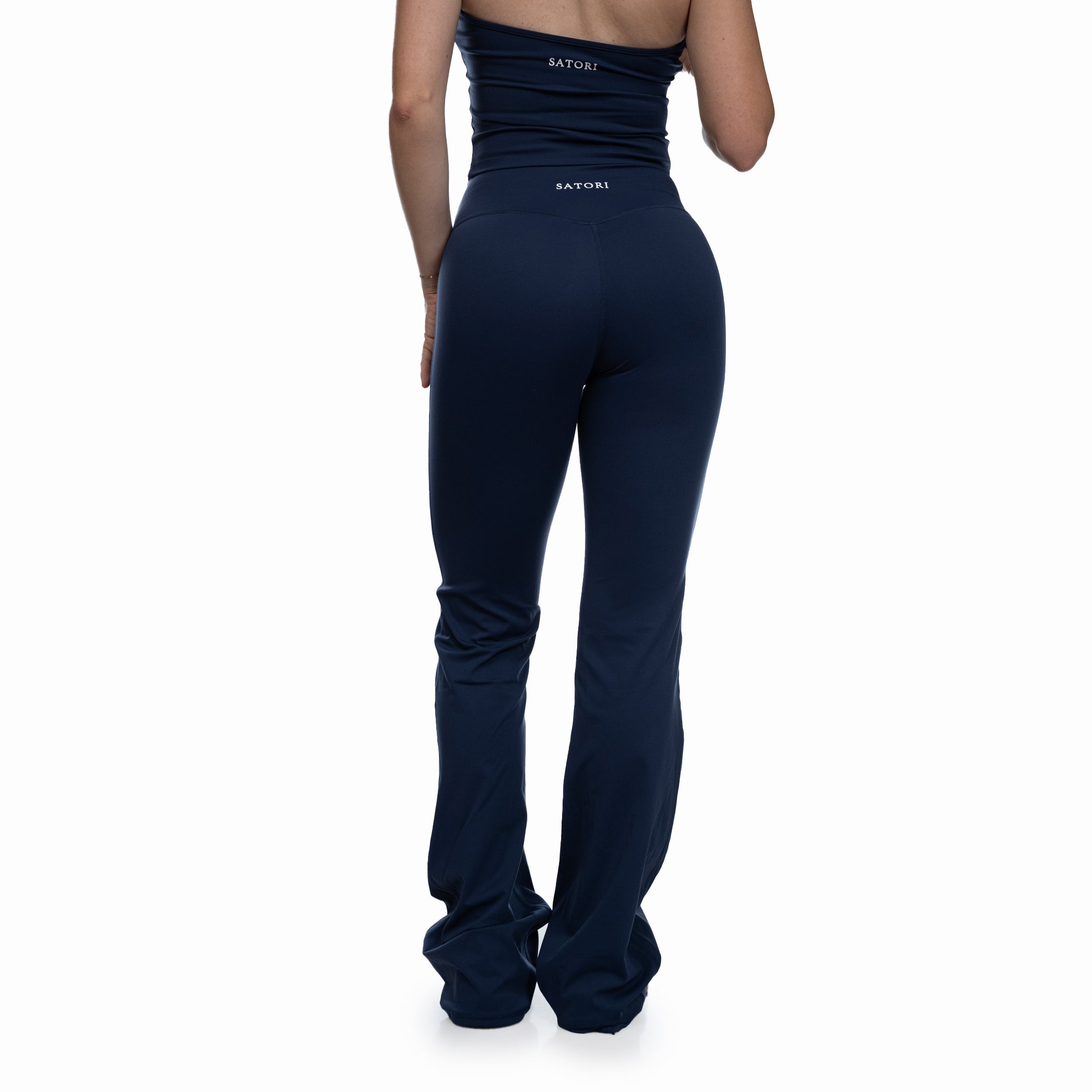Navy Flared Leggings