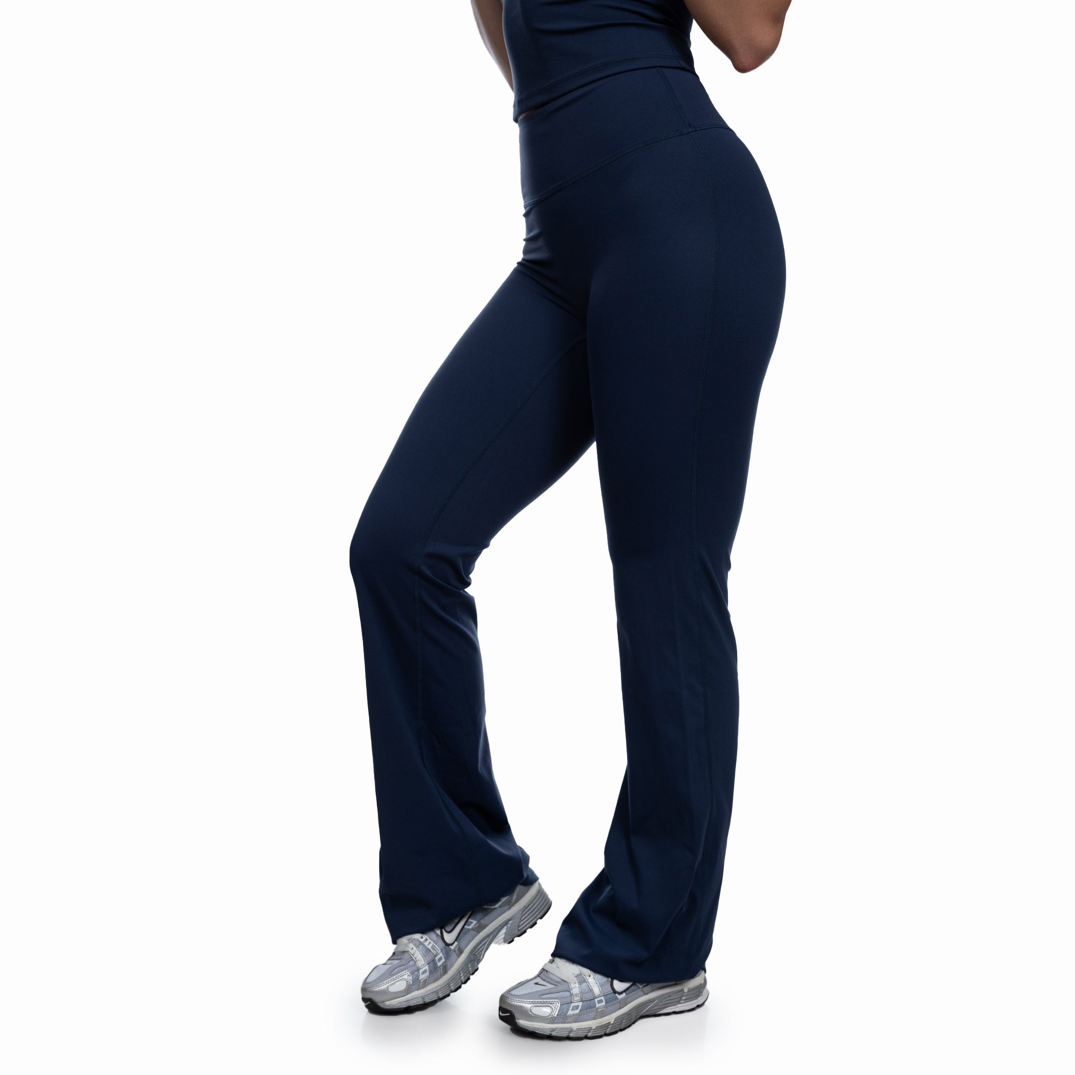 Navy Flared Leggings